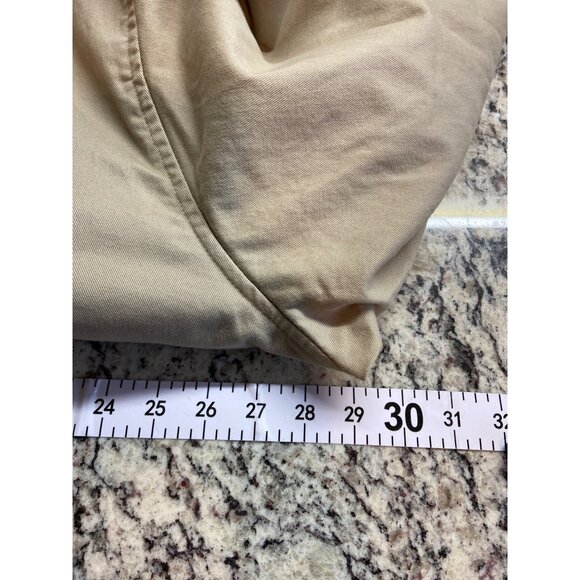 Vintage CHAPS Harrington  Zip-Up Jacket XXL Beige XXL Cotton Windbreaker Y2K - Picture 6 of 8